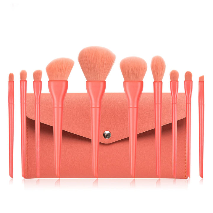 🍬✨ Candy Color 10-Piece Makeup Brush Set — Soft Bristles Collection 💄