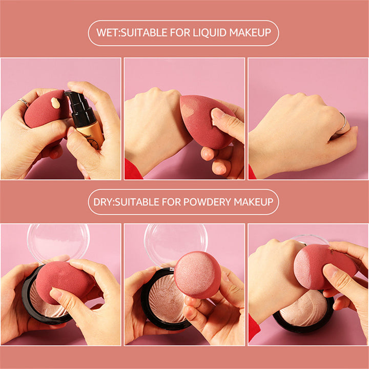 🥚💄 5 Pack Mini Beauty Eggs – Soft Makeup Sponge Set (Wet & Dry Use)