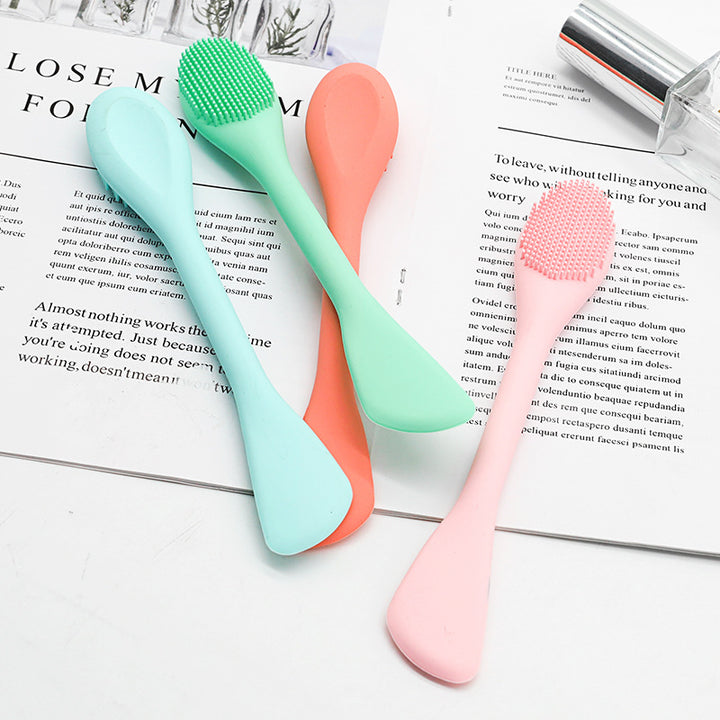🧼💗 Silicone Facial Mask Brush | Gentle Skincare Application Tool