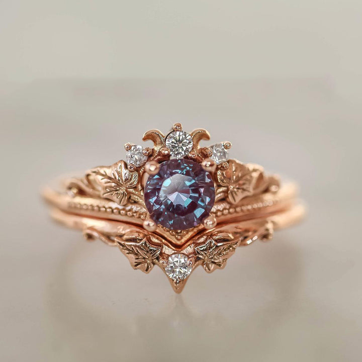 Women’s Rose Gold Plated Engagement Ring – European & American Diamond-Encrusted Design