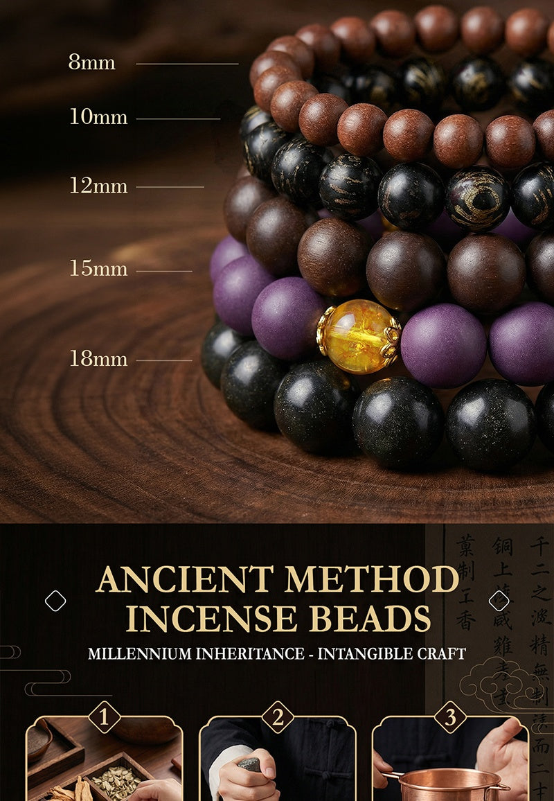 Traditional Chinese Medicine Bead Bracelet – Natural Wellness Jewelry with Healing Style