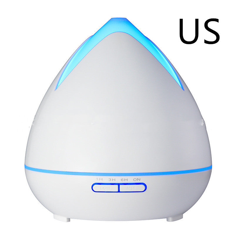 🌿💧 Wood Grain Air Humidifier | Ultrasonic LED Night Light 🌈✨