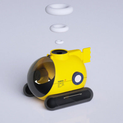🚢💧 Submarine Humidifier | Sound-Control Remote Aroma Diffuser with Smoke Ring Effect ✨