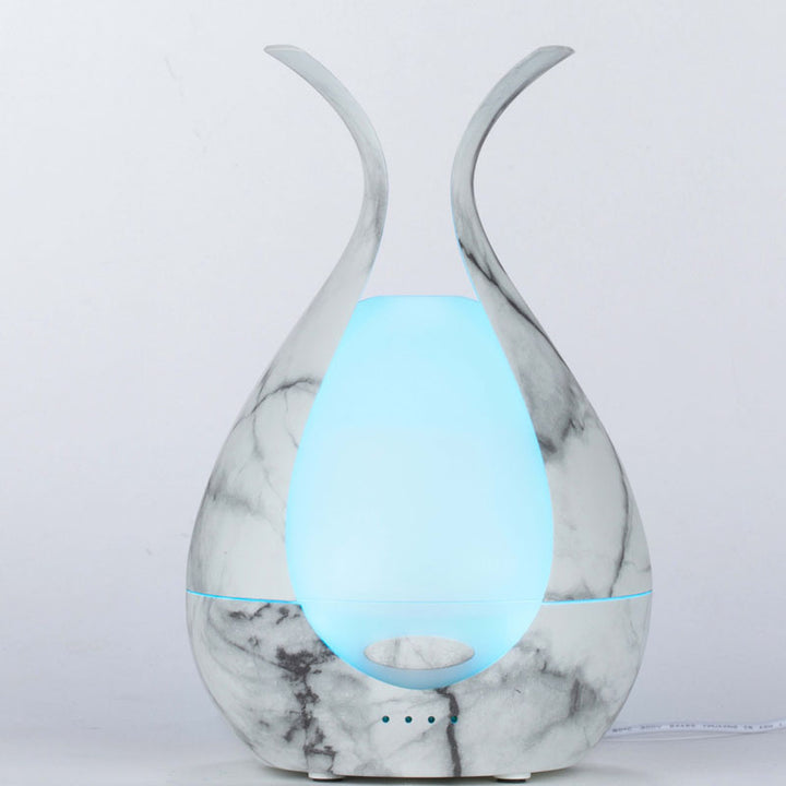 🌿💧 Wood Grain Humidifier | Essential Oil Aroma Diffuser 🌙✨