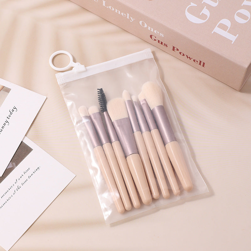 ✨ 8-Piece Macaron Mini Makeup Brush Set — cute, compact & flawless 💄🍬
