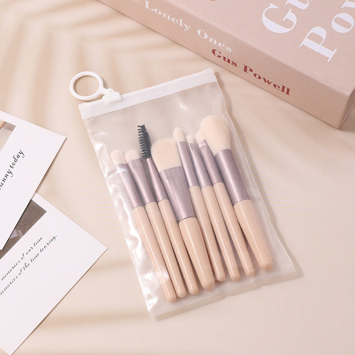 ✨ 8-Piece Macaron Mini Makeup Brush Set — cute, compact & flawless 💄🍬