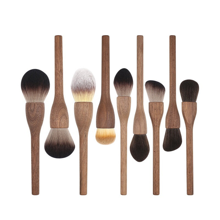 ✨ Handmade Antique Makeup Brush — Walnut Wood Beauty Tool 💄🌿