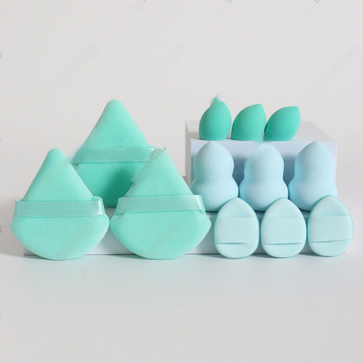 🥚💄 12-Piece Makeup Sponge Puff Set – Soft Beauty Blender Kit (Wet & Dry Use)