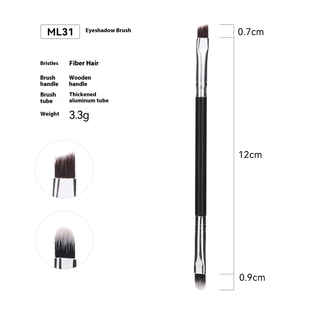 🖌️ 32-Piece Professional Makeup Brush Set – Wooden Handle Brushes with Leather Storage Bag 💄✨