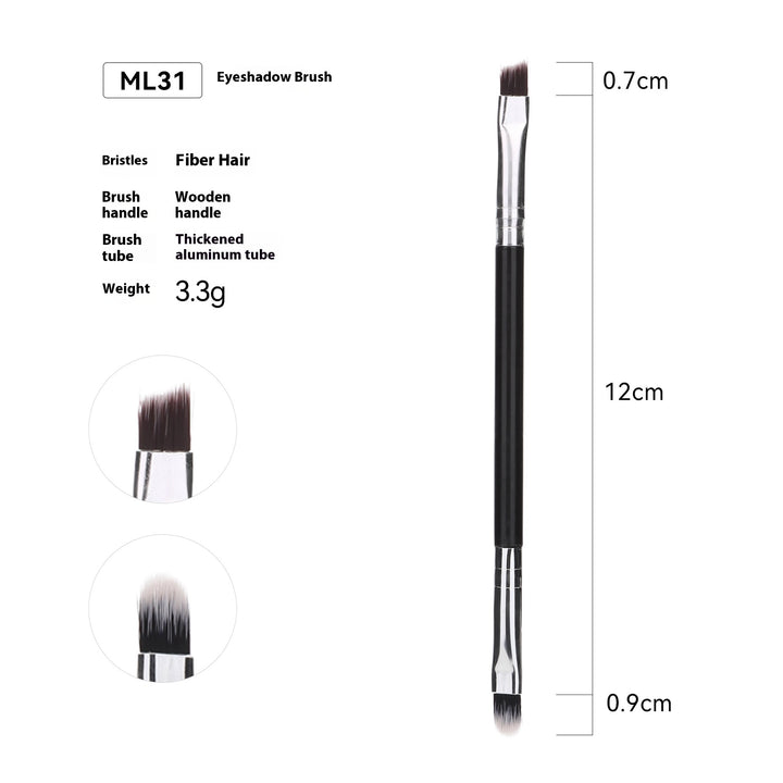 🖌️ 32-Piece Professional Makeup Brush Set – Wooden Handle Brushes with Leather Storage Bag 💄✨