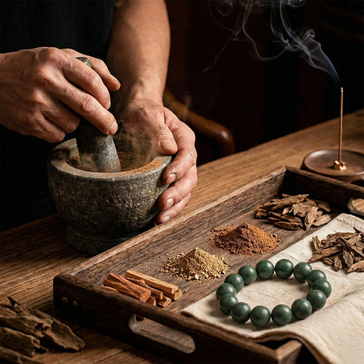 Chinese Herbal Bead Bracelet – Lightweight Wellness Jewelry