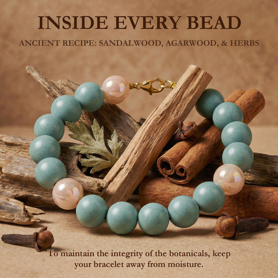 Chinese Herbal Bead Bracelet – Lightweight Traditional Wellness Jewelry