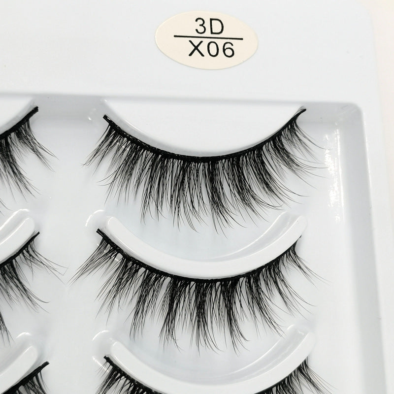 👁️✨ Natural Curling Soft Multilayer Stereoscopic Eyelashes – 10 Pairs
