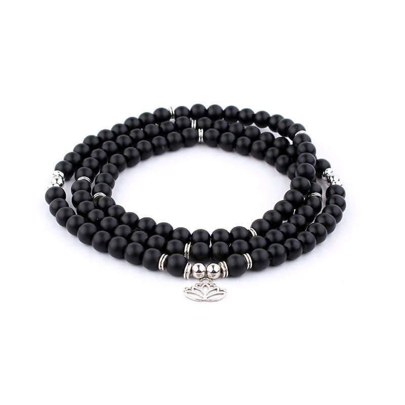 108 Natural Stone Rosary Bracelet & Necklace