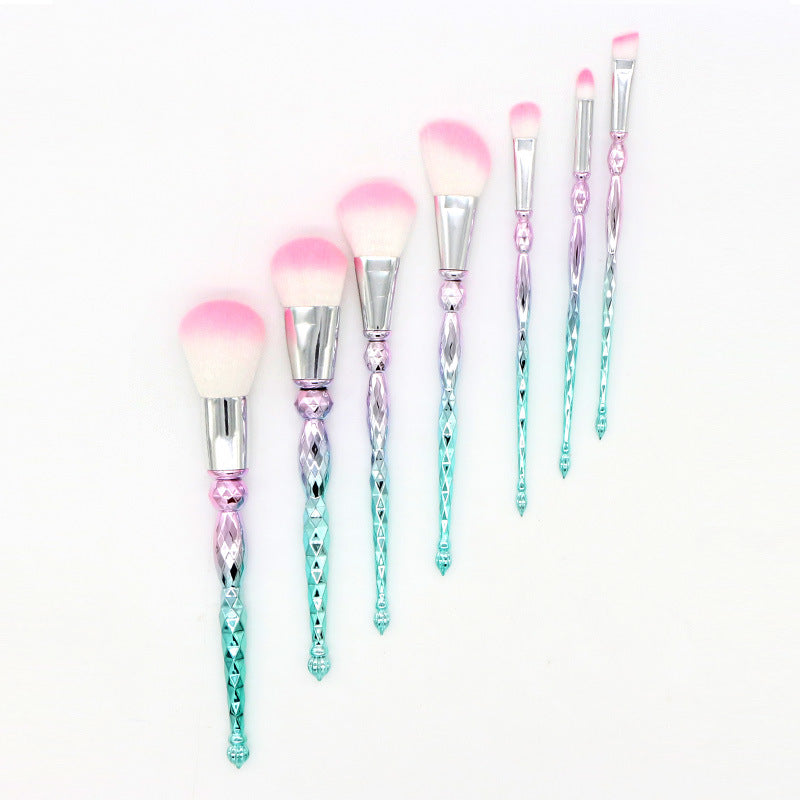 ✨ 7-Piece Diamond Tower Makeup Brush Set — Beauty Tools Kit 💄💎