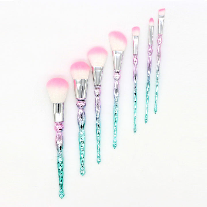 ✨ 7-Piece Diamond Tower Makeup Brush Set — Beauty Tools Kit 💄💎