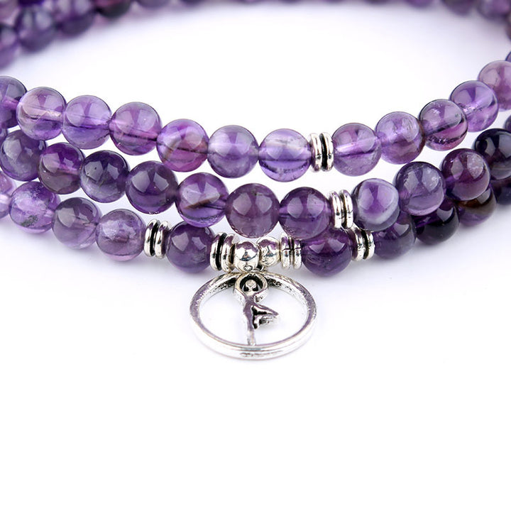 108 Natural Stone Rosary Bracelet & Necklace