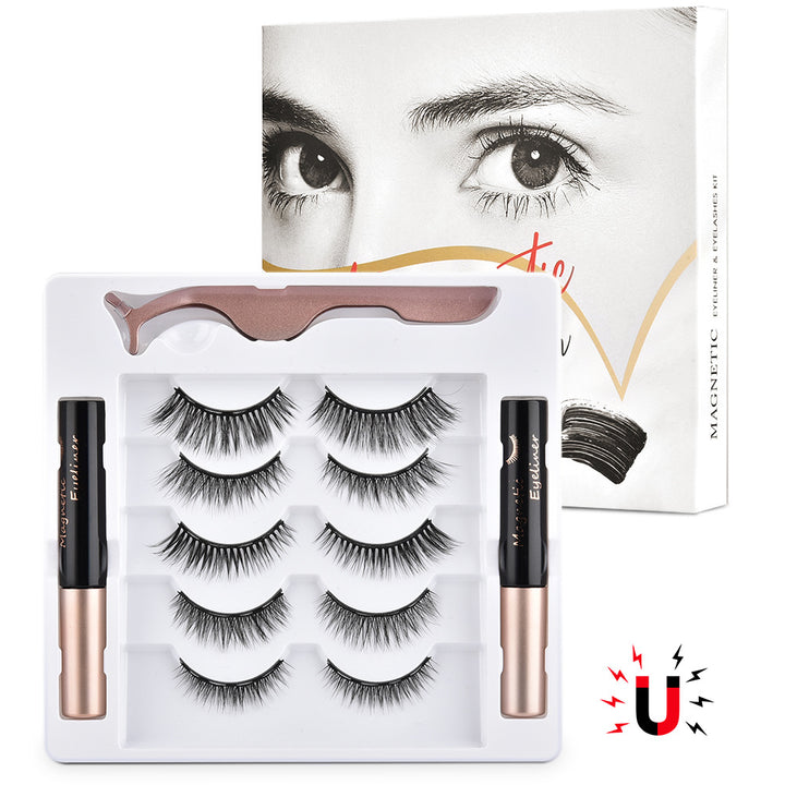 🧲👁️ Magnetic False Eyelashes Set – Handmade Reusable Lashes with Magnetic Mascara