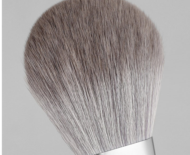 ✨ Silver Foxtail 10-Piece Makeup Brush Set — Beauty Tools Kit 💄🦊