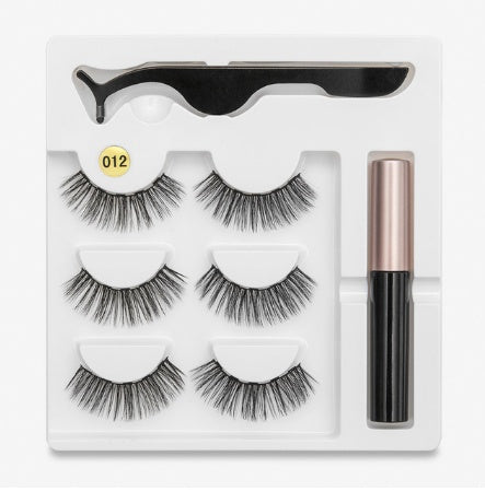 🧲👁️ Magnetic False Eyelashes – Fashion Cotton Stem 1 Pair Set