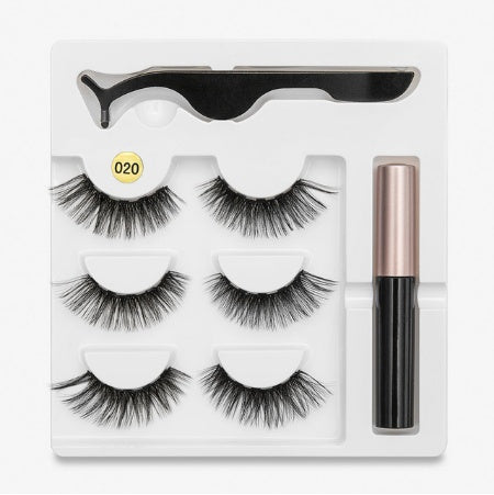 🧲👁️ Magnetic False Eyelashes – Fashion Cotton Stem 1 Pair Set