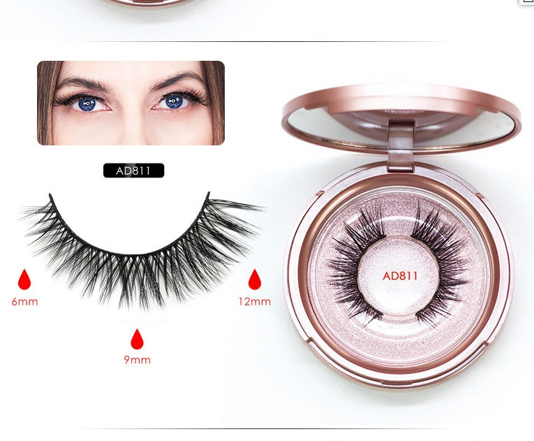 🧲👁️ Magnetic False Eyelashes Set – Reusable Natural Lash Extensions with Magnetic Eyeliner