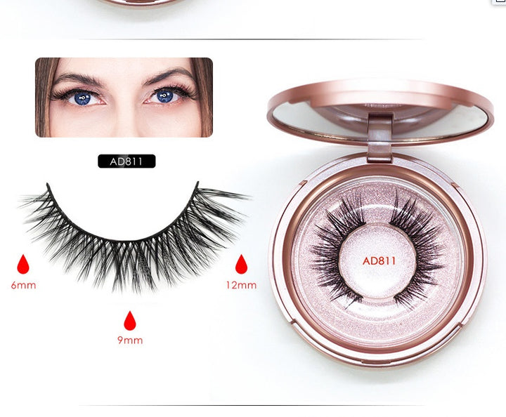 🧲👁️ Magnetic False Eyelashes Set – Reusable Natural Lash Extensions with Magnetic Eyeliner