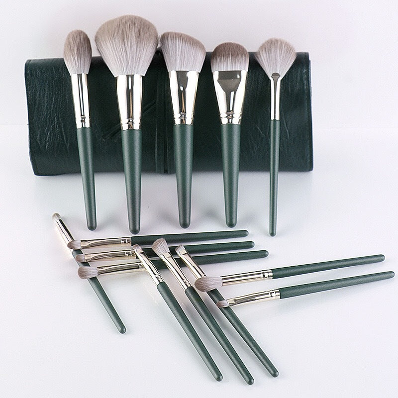 ✨ Super Soft Powder Makeup Brush Set (14-Piece) 💄