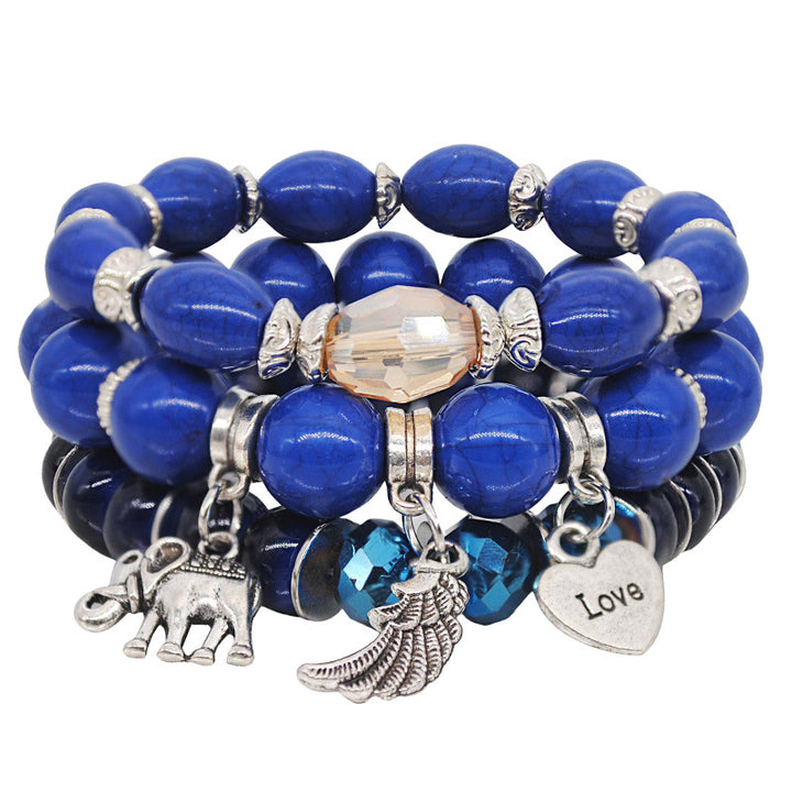 Ethnic Style Tassel Bracelet – Mixed Material Design