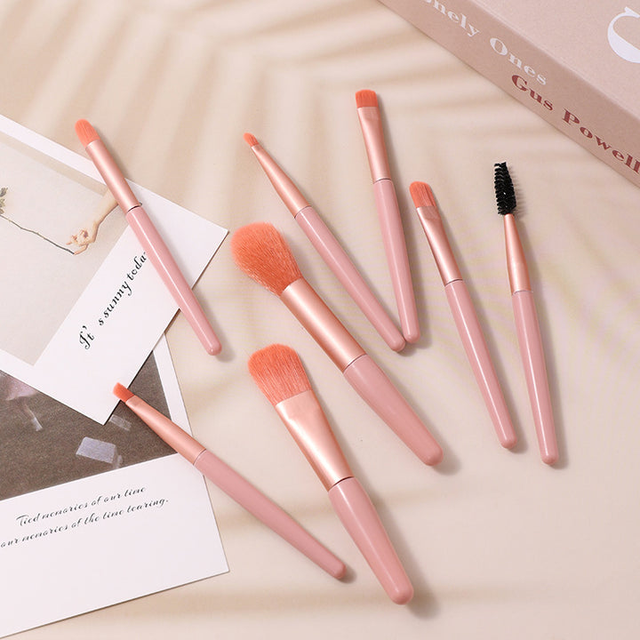 ✨ 8-Piece Macaron Mini Makeup Brush Set — cute, compact & flawless 💄🍬