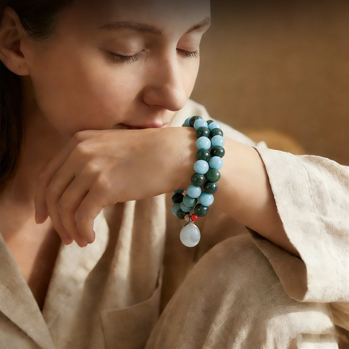 Chinese Herbal Bead Bracelet – Lightweight Wellness Jewelry
