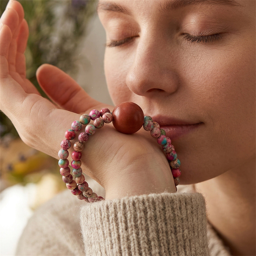 Chinese Herbal Bead Bracelet – Lightweight Wellness Jewelry