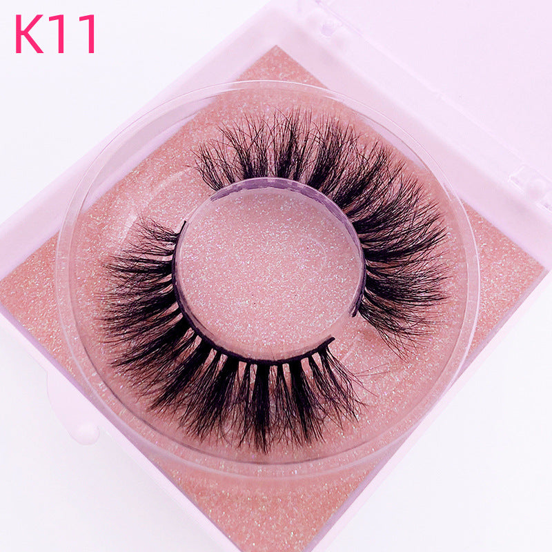 👁️✨ 8D Mink Hair False Eyelashes – Thick Handmade Volume Lash Set