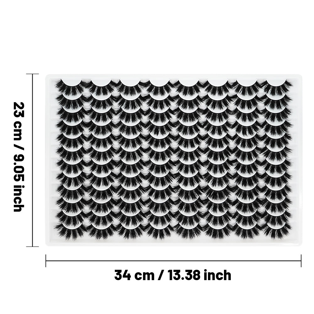 👁️✨ 3D False Eyelashes – Multi-Layered, Realistic, Soft & Comfortable Lashes