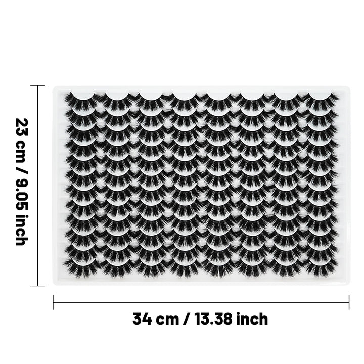 👁️✨ 3D False Eyelashes – Multi-Layered, Realistic, Soft & Comfortable Lashes