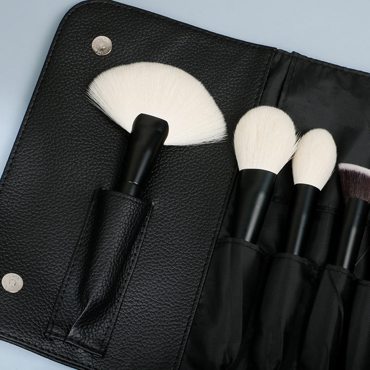 ✨ 18-Piece Wooden Handle Soft Hair Makeup Brush Set — Beauty Tools Kit 💄🖤