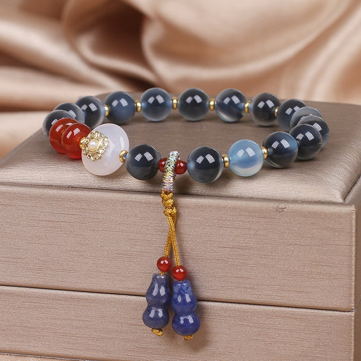 Sugar Heart Agate Bracelet – Niche Ethnic Design for Women