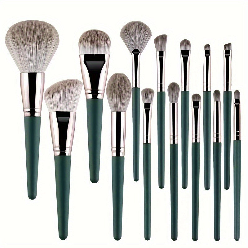 ✨ Household Portable 14-Piece Soft Bristled Makeup Brush Set 💄