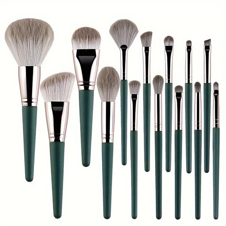 ✨ Household Portable 14-Piece Soft Bristled Makeup Brush Set 💄