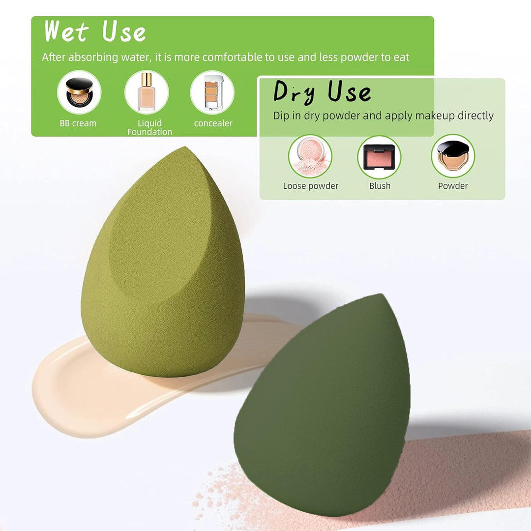 🥚💄 Beauty Egg Set (4PCS) – Seamless Makeup Sponge with Storage Box | Hygienic & Flawless Blend