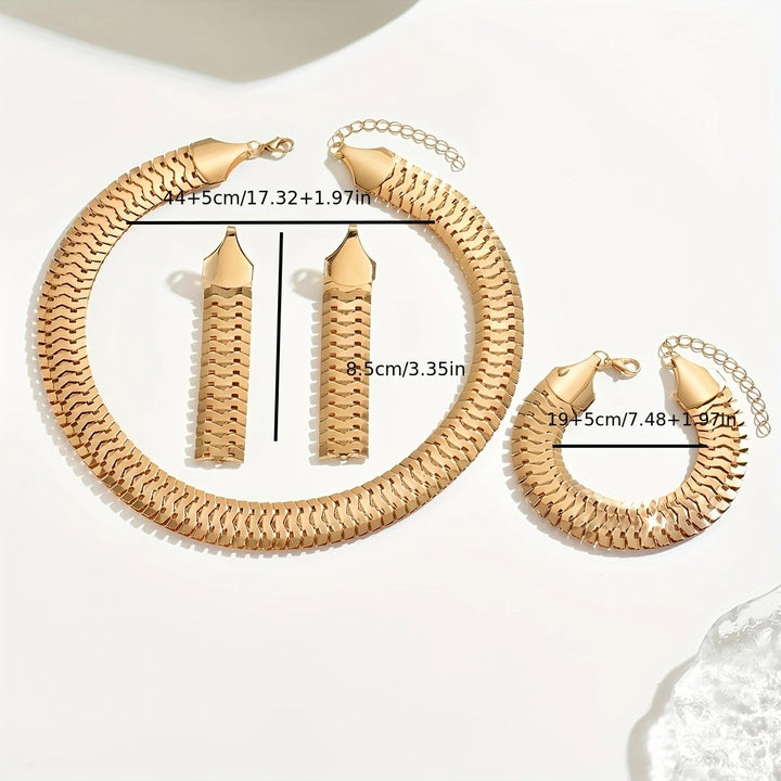 Women’s Wheat Ear Jewelry Set – Bracelet, Necklace & Earring Set
