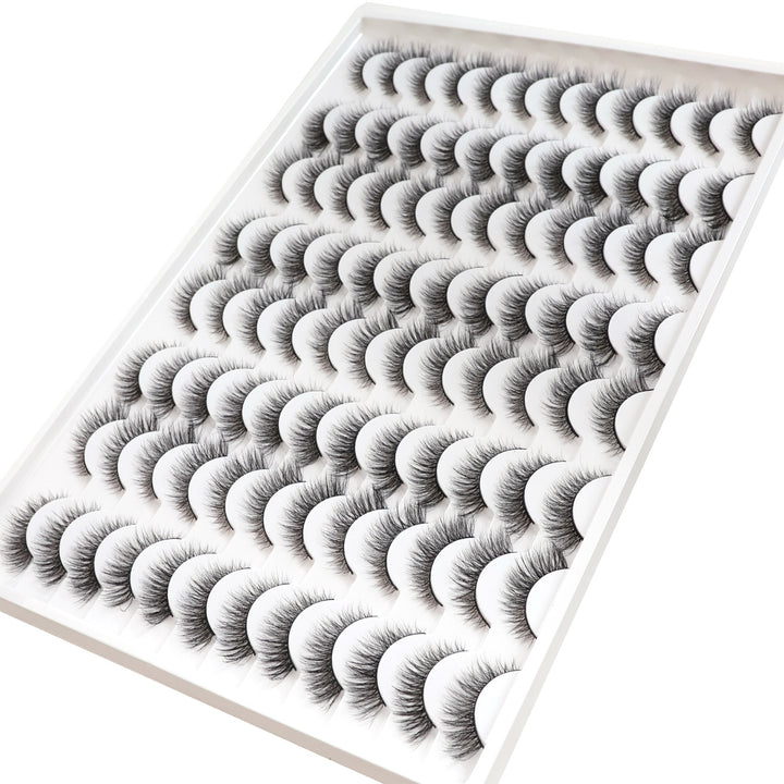 👁️✨ 3D False Eyelashes – Multi-Layered, Realistic, Soft & Comfortable Lashes