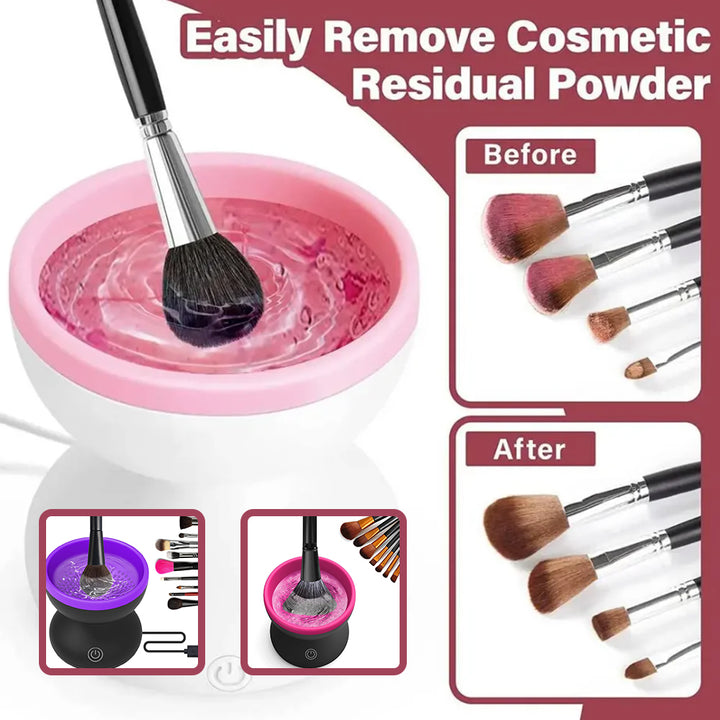 ✨ Portable Electric Makeup Brush Cleaner — USB Automatic Cleaning Tool 💄🧼⚡
