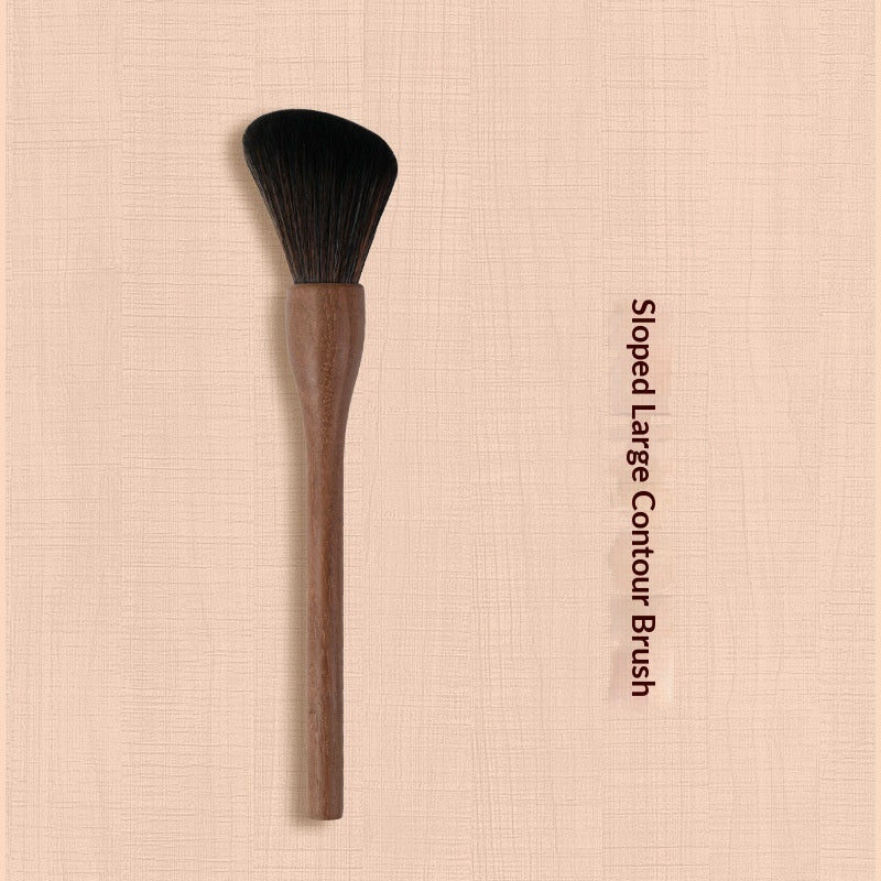 ✨ H Set Vintage Black Walnut Makeup Brush Set — 24-Piece Luxury Kit 💄🌿