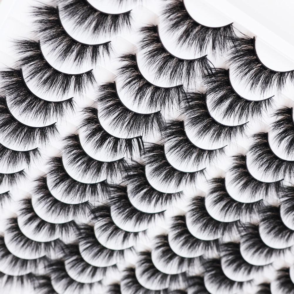 👁️✨ 3D False Eyelashes – Multi-Layered Realistic Soft & Comfortable Reusable Lashes