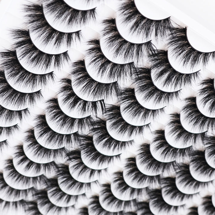 👁️✨ 3D False Eyelashes – Multi-Layered Realistic Soft & Comfortable Reusable Lashes