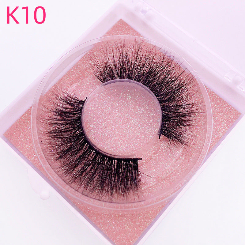 👁️✨ 8D Mink Hair False Eyelashes – Thick Handmade Volume Lash Set