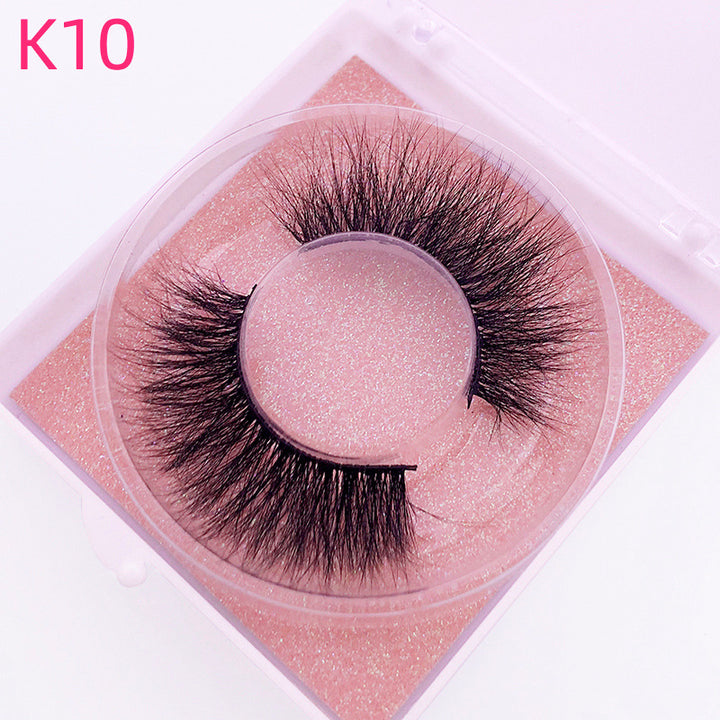 👁️✨ 8D Mink Hair False Eyelashes – Thick Handmade Volume Lash Set