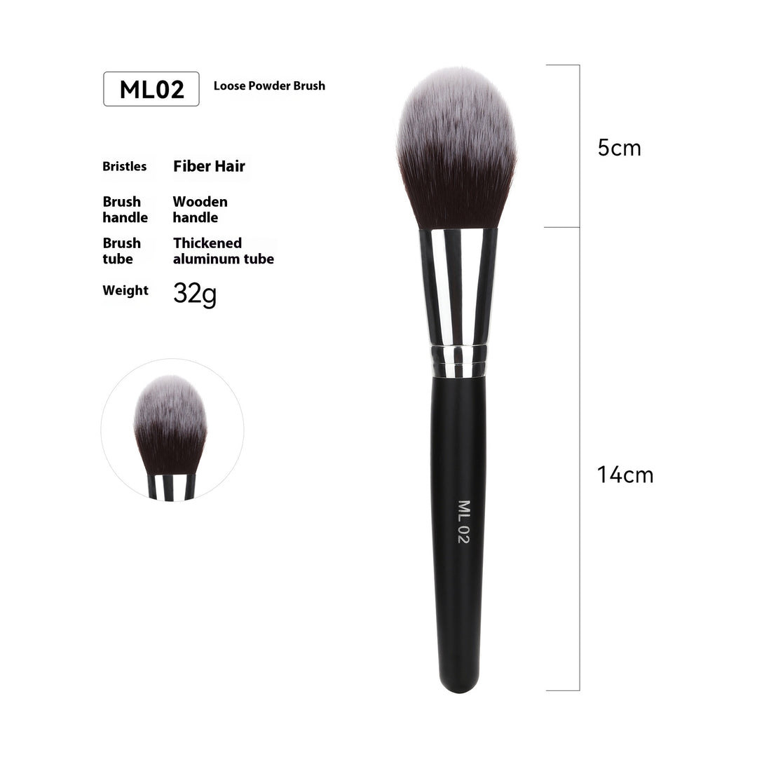 🖌️ 32-Piece Professional Makeup Brush Set – Wooden Handle Brushes with Leather Storage Bag 💄✨