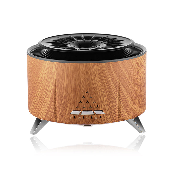 🔥🌋 Volcano Flame Humidifier | Remote Control Aroma Diffuser with LED Fire Effect ✨